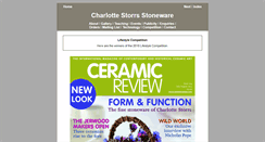 Desktop Screenshot of charlottestorrs-stoneware.co.uk